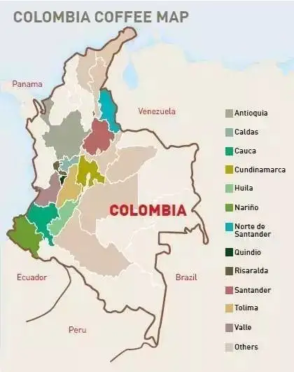 哥倫比亞地圖