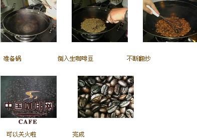 自家铁锅炒咖啡豆