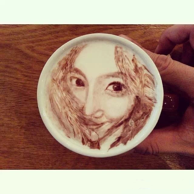 ❤超厉害的咖啡雕画！每一杯都是艺术品