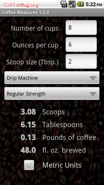 Coffee Measures 一个辅助手工冲泡咖啡的计量软件【咖啡软件】