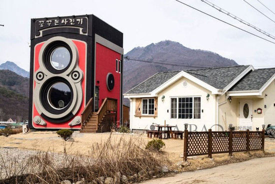 复古相机大本营！位于韩国的老式相机造型咖啡厅 “Dreaming Camera Coffee Shop”，摄影发烧友不要错过